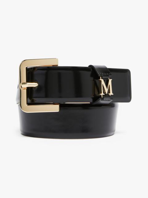 Max Mara NEWGLOSSY40 Shiny leather belt