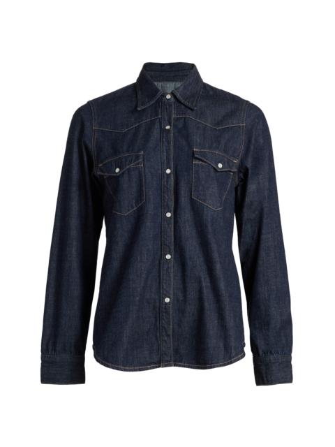 NILI LOTAN Women's Travis Oversized Denim Shirt - Indigo Rinse