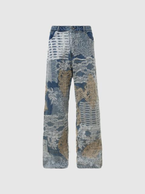 WHO DECIDES WAR GRID LACE DENIM