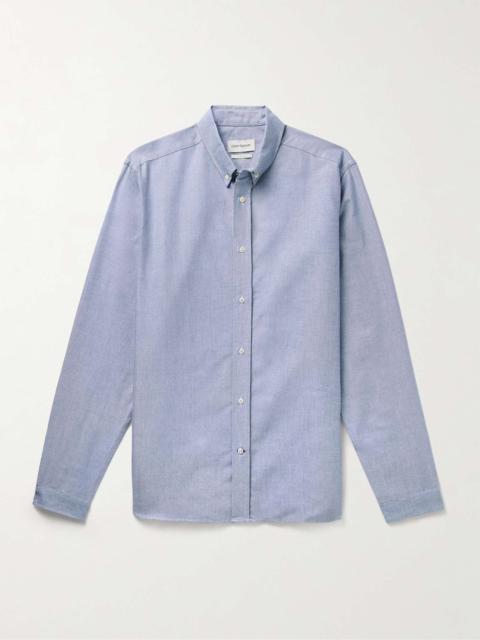Oliver Spencer Brook Button-Down Collar Birdseye Organic Cotton Shirt