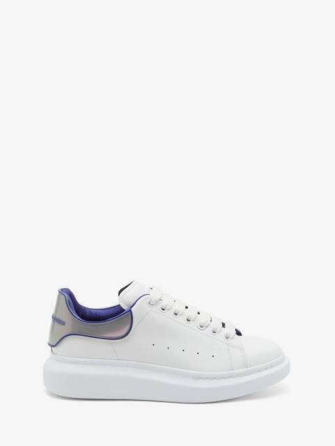 Alexander McQueen Men's Oversized Sneaker in White/utopian Blue