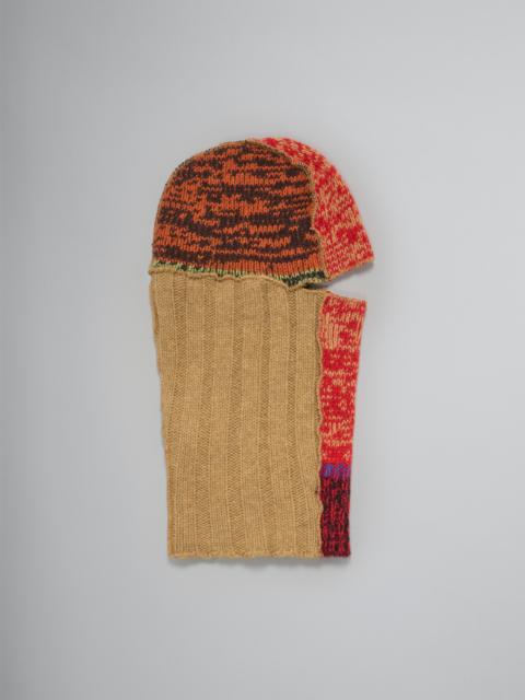 Marni RED-TONE WOOL BALACLAVA
