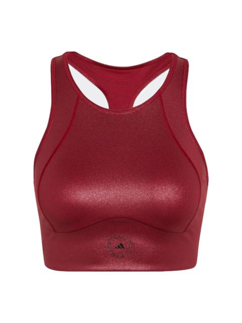adidas (WMNS) adidas by Stella McCartney Shiny Training Crop Top 'Copper' HI1940
