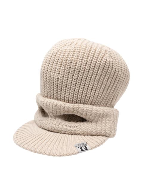 Maison MIHARAYASUHIRO Masked Visor Knit Cap