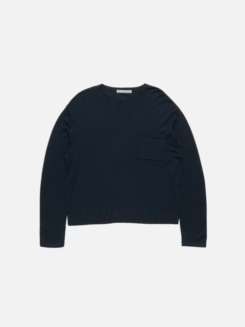 Acne Studios Cashmere knit sweater - Ink blue