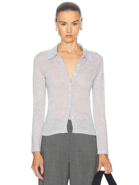 Long Sleeve Cashmere Shirt