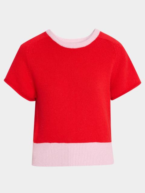 SABLYN Jones Colorblock Cashmere Sweater