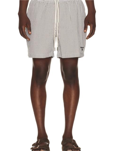 Barbour Gingham Seersucker Swim Short