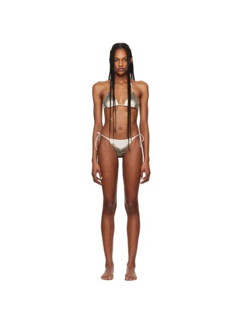 Green & Off-White 'The Cartouche' Bikini