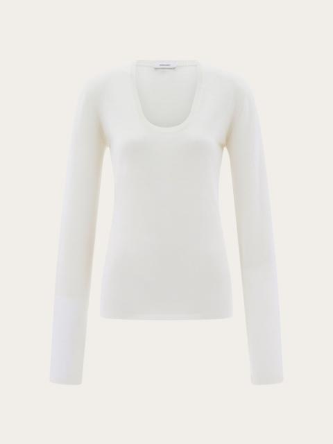 FERRAGAMO Lightweight wool top
