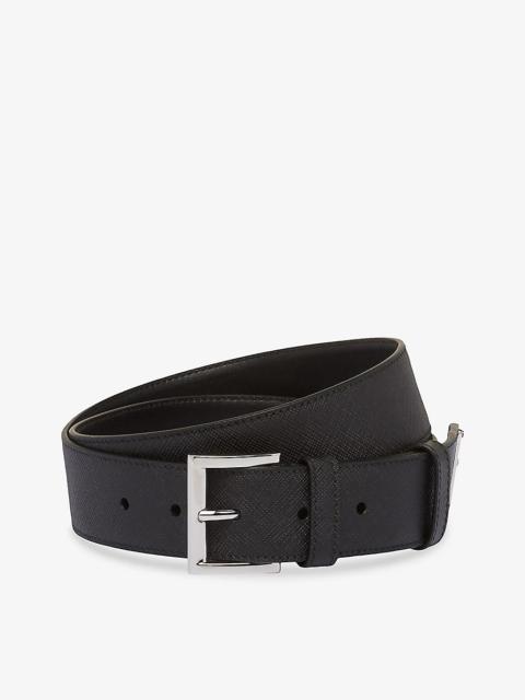 Prada Logo-embellished leather belt