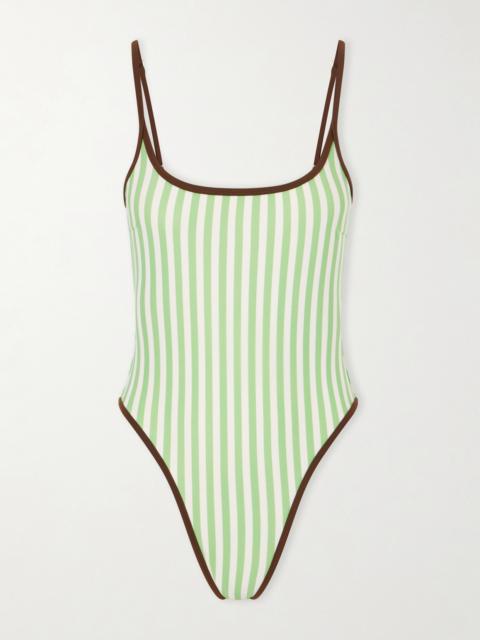 HAIGHT Pipping Thidu Striped Swimsuit