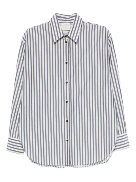 forte_forte striped long-sleeve shirt