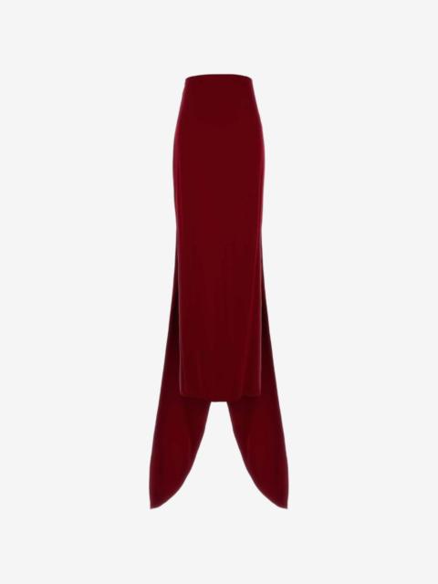 Valentino skirt solid cady raso