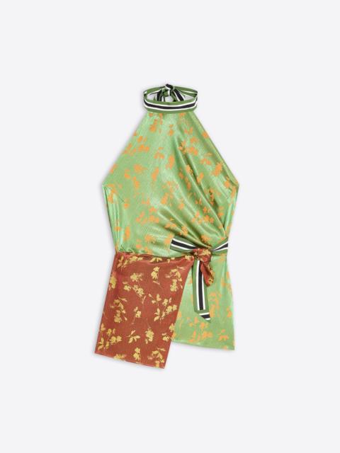 Dries Van Noten JACQUARD WRAP TOP