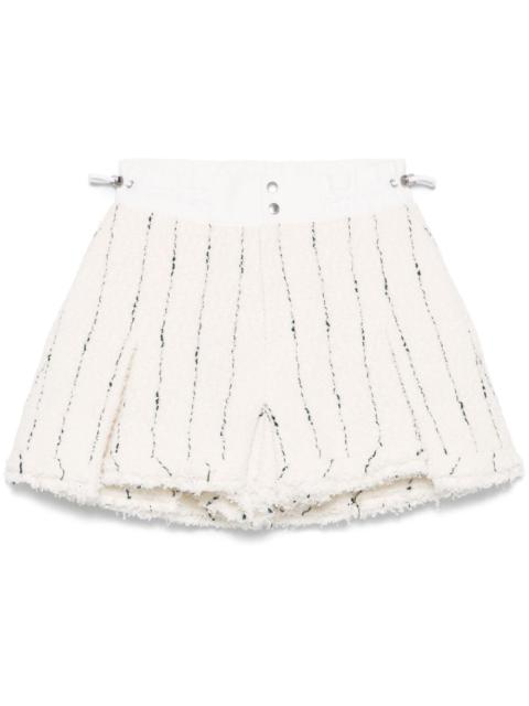 sacai tweed shorts