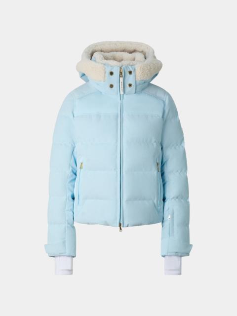 BOGNER Minu Down Ski Jacket in Light Blue