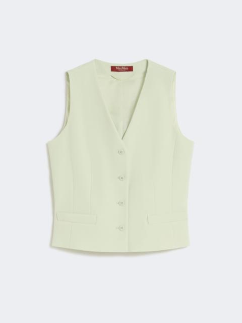 Max Mara Wool crepe gilet - GREEN