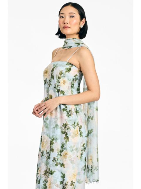 SACHIN & BABI EMMY SCARF - CLOUD BLUE PEONY