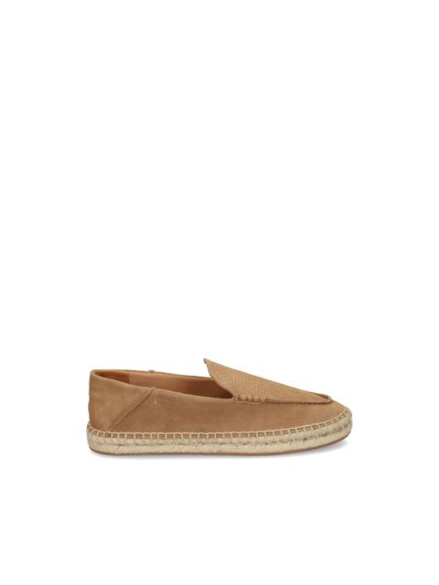 BOSS textured leather espadrilles