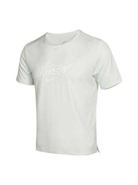 Nike Nike Rise 365 Wild Run Athleisure Casual Sports Short Sleeve Green DA1169-394