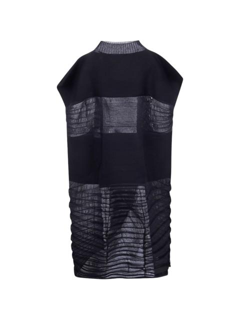 ISSEY MIYAKE pleated high-neck dress
