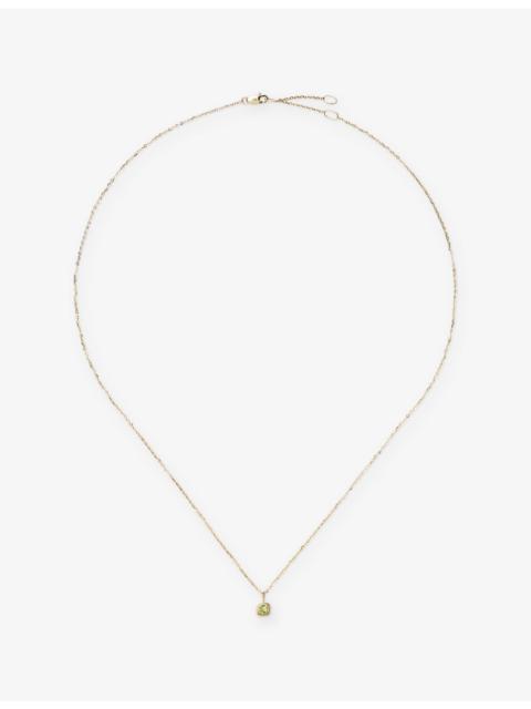 MISSOMA Fine August Birthstone 14ct Yellow Gold And Peridot Pendant Necklace