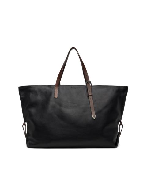 Paul Smith Black Leather Duffle Bag