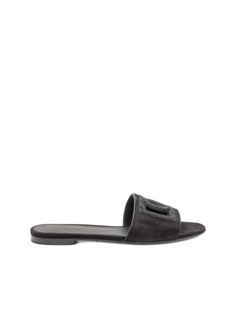Dolce & Gabbana embellished logo sandals