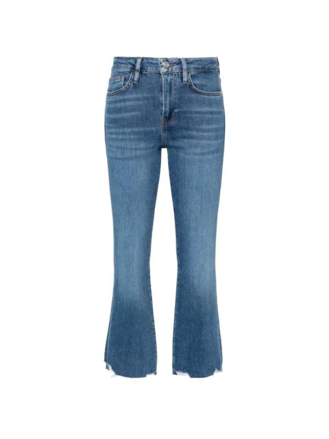 FRAME Le Crop Mini Boot raw-cut edge jeans