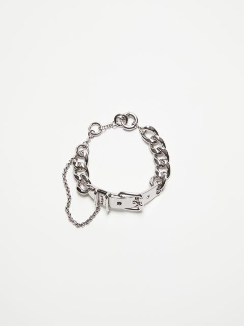 Acne Studios Buckle chain bracelet - Silver