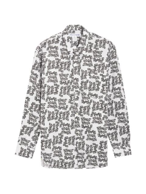 Comme des Garçons SHIRT printed woven shirt