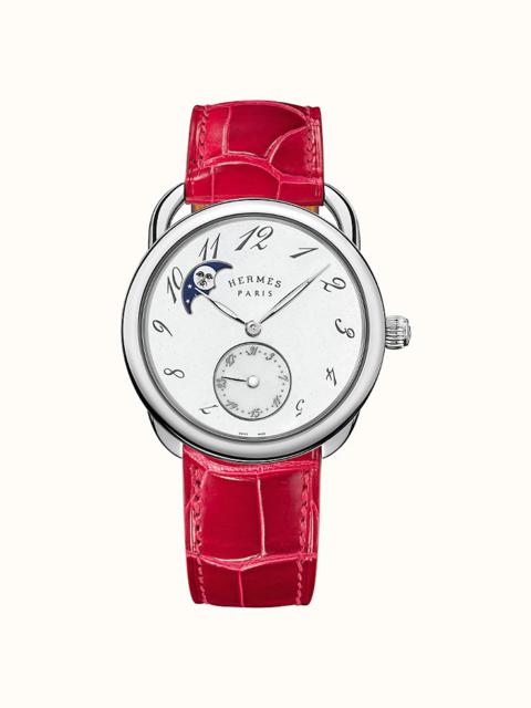 Hermès Arceau Petite Lune watch, 38 mm