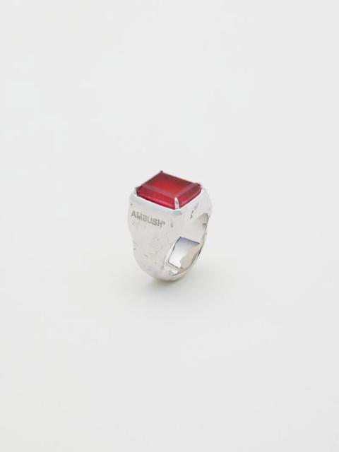 Ambush SMALL SQUARE CUT STONE RING