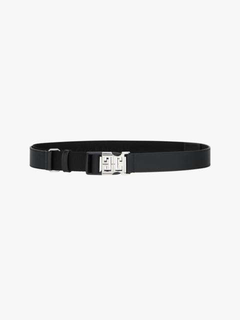 Givenchy 4G RELEASE BUCKLE BELT IN LEATHER AND WEBBING