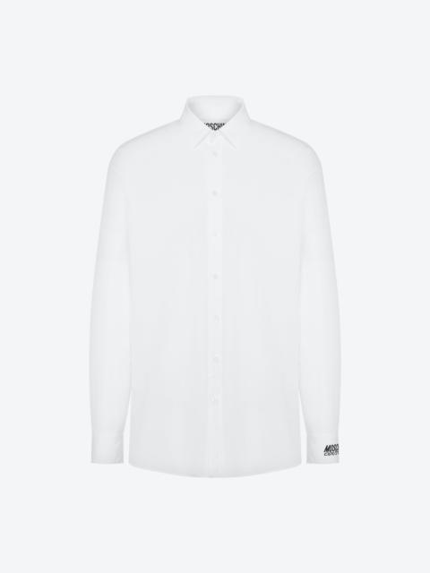 LOGO EMBROIDERY POPLIN SHIRT