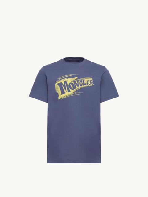 Moncler Sketch Logo Cotton T-Shirt