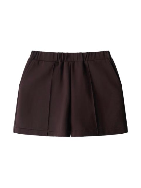 STAUD Women's Fletcher Front Pleat Pull-On Shorts - Earth