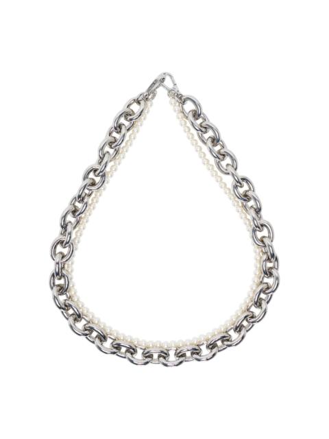 Simone Rocha Pearl N Chain Strap Pearl
