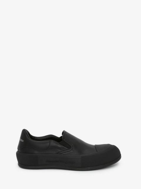 Alexander McQueen Deck Skate Plimsoll in Black