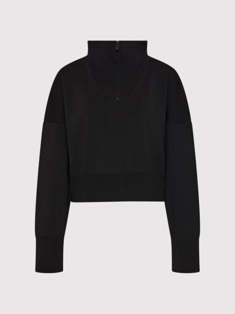 ST. AGNI Milano Knit Zip Jumper - Black