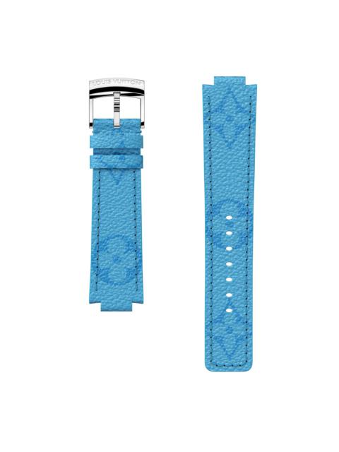 Louis Vuitton Tambour Monogram Blue Canvas Strap