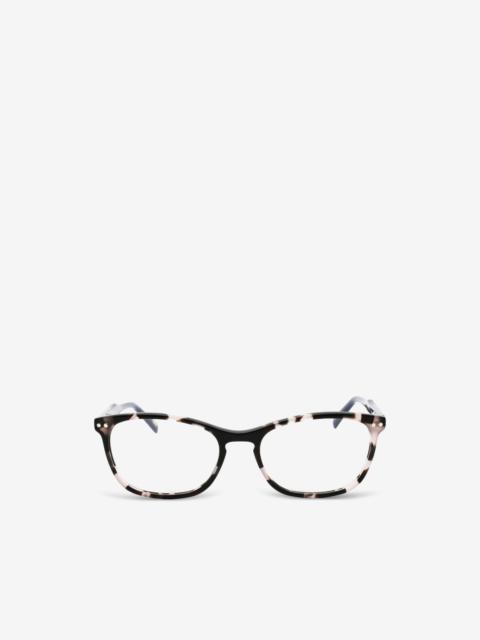 Levi's tortoiseshell-effect oval-frame glasses