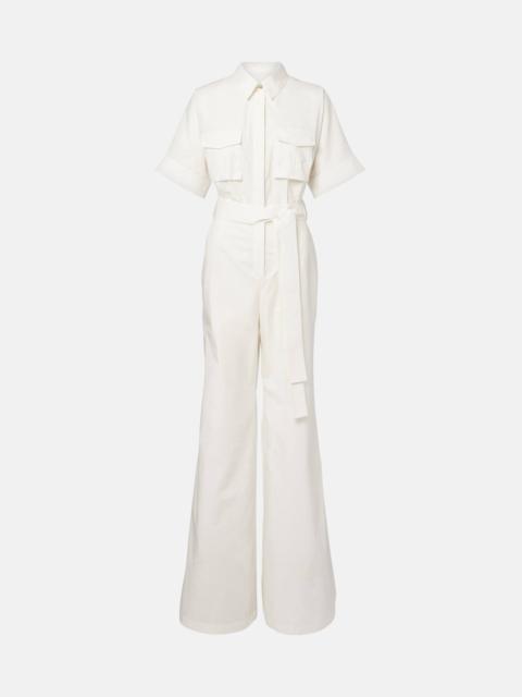 ELIE SAAB Belted cotton jumpsuit