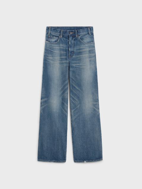 CELINE LARGE FLARED JEANS IN UNION WASH