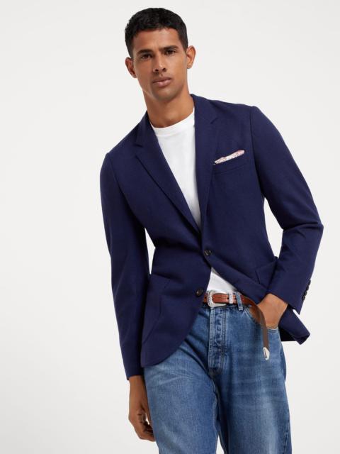 Brunello Cucinelli Cashmere jersey blazer with patch pockets