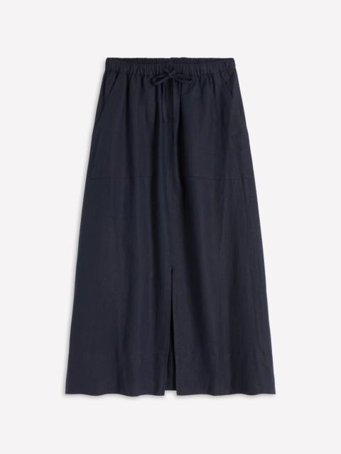 BODEN Layla Linen Skirt-Navy