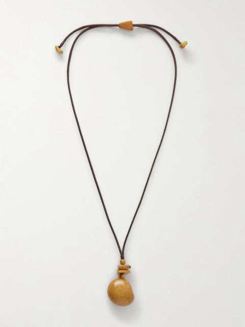 HUNTING SEASON The Pendant Tagua And Leather Necklace