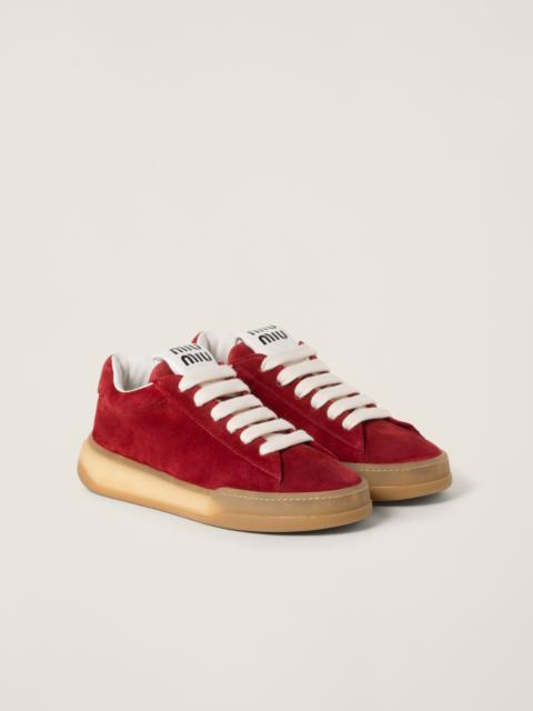 Miu Miu Bleached suede sneakers