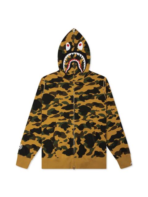 A BATHING APE® 1ST CAMO SHARK FULL ZIP HOODIE - YELLOW